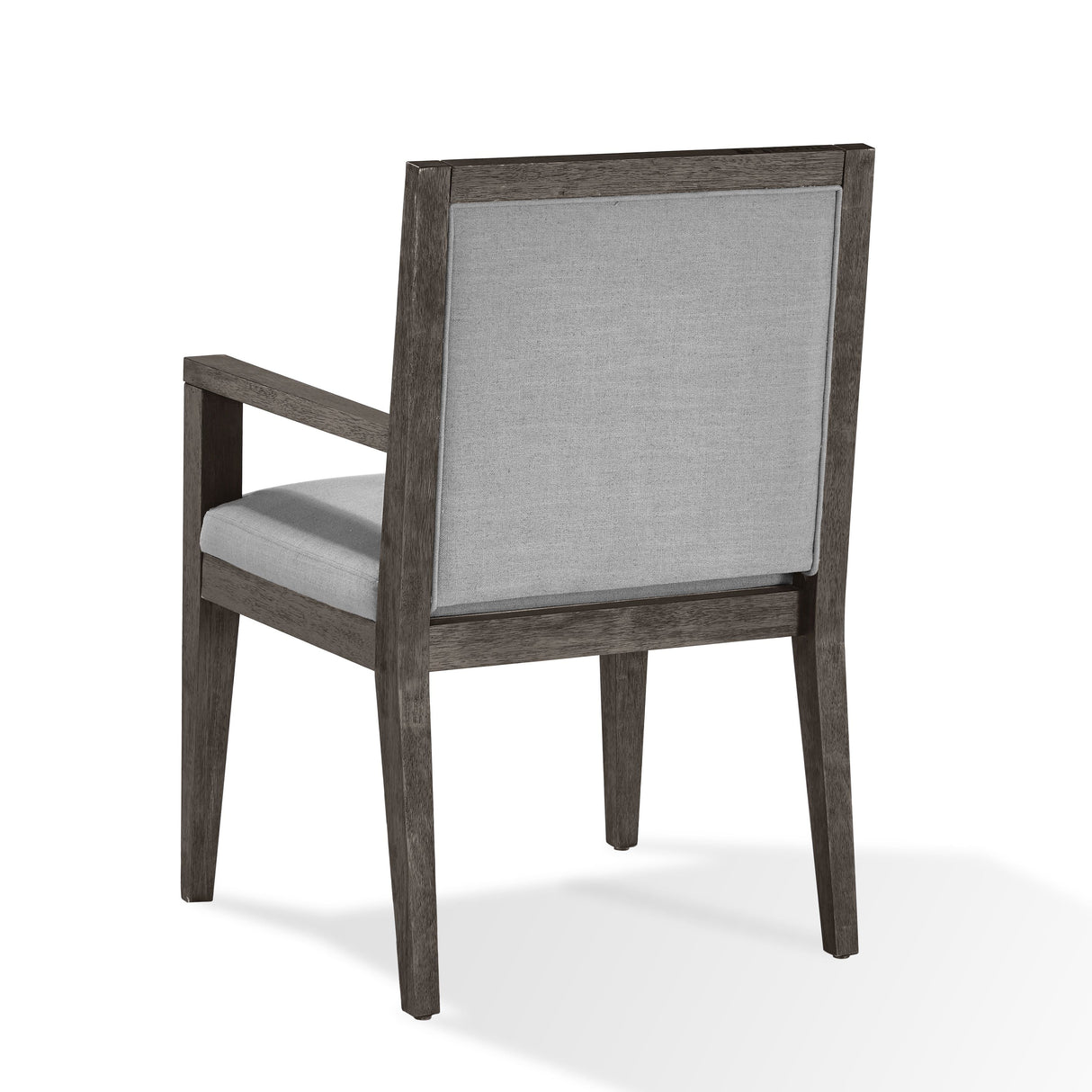 Modesto Wood Frame Upholstered Arm Chair in Koala Linen and French Roast (Set of 2) by Modus Furniture at Eve Furniture