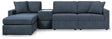 Modmax Ink 4-Piece Sectional with Ottoman by Ashley at Eve Furniture