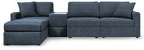Modmax Ink 4-Piece Sectional with Ottoman by Ashley at Eve Furniture