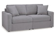 Modmax Granite 2-Piece Performance Fabric Sectional by Ashley at Eve Furniture