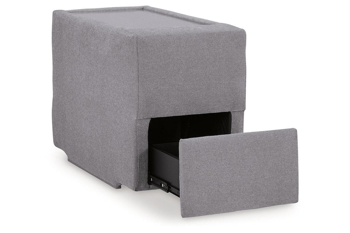 Modmax Granite 3-Piece Performance Fabric Sectional by Ashley at Eve Furniture