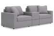 Modmax Granite 3-Piece Performance Fabric Sectional by Ashley at Eve Furniture