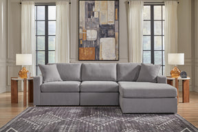 Modmax Granite 3-Piece Sectional Sofa Storage Chaise by Ashley at Eve Furniture