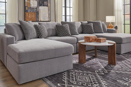 Modmax Granite 4-Piece Sectional with Two Chaise by Ashley at Eve Furniture