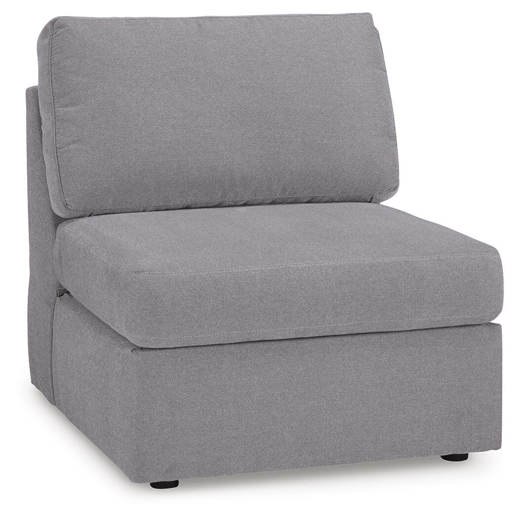 Modmax Granite 5-Piece Double Storage Chaise Sectional with Audio Consoles by Ashley at Eve Furniture