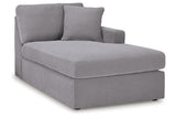 Modmax Granite 5-Piece Performance Fabric Chaise Sectional by Ashley at Eve Furniture