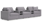 Modmax Granite 5-Piece Performance Fabric Modular Sectional by Ashley at Eve Furniture