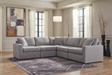 Modmax Granite 5-Piece Performance Fabric Sectional by Ashley at Eve Furniture