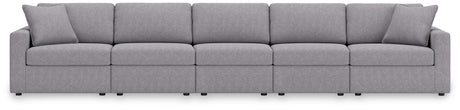 Modmax Granite 5-Piece Sectional by Ashley at Eve Furniture