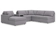 Modmax Granite 6-Piece Sectional with LAF Chaise by Ashley at Eve Furniture