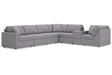Modmax Granite 7-Piece Performance Fabric Sectional by Ashley at Eve Furniture
