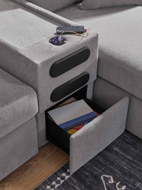 Modmax Granite 8-Piece Sectional by Ashley at Eve Furniture