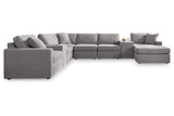 Modmax Granite 8-Piece Sectional with RAF Chaise by Ashley at Eve Furniture