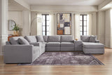 Modmax Granite 8-Piece Sectional with RAF Chaise by Ashley at Eve Furniture