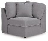 Modmax Granite 8-Piece Sectional with Storage Chaise and Audio Consoles by Ashley at Eve Furniture