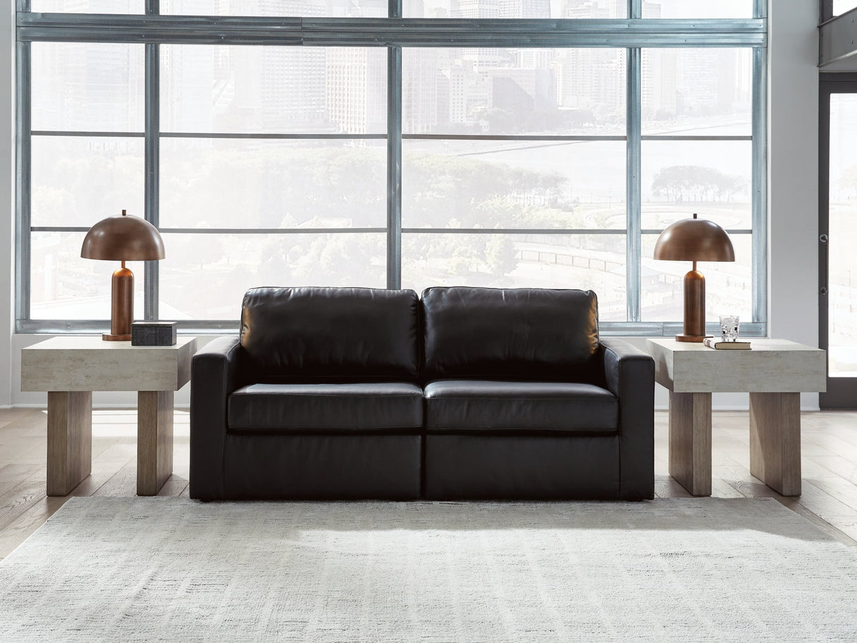 ModMax II Black 2-Piece Sectional Loveseat by Ashley at Eve Furniture