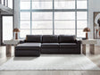 ModMax II Black 3-Piece LAF Sofa Chaise Sectional by Ashley at Eve Furniture
