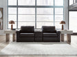 ModMax II Black 3-Piece Sectional Sofa with Storage Console by Ashley at Eve Furniture