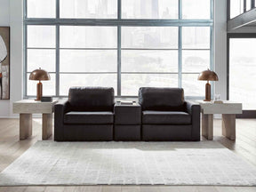 ModMax II Black 3-Piece Sectional Sofa with Storage Console by Ashley at Eve Furniture