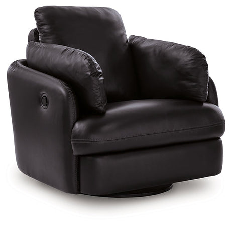 ModMax II Black Swivel Glider Recliner by Ashley at Eve Furniture