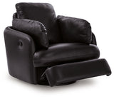 ModMax II Black Swivel Glider Recliner by Ashley at Eve Furniture