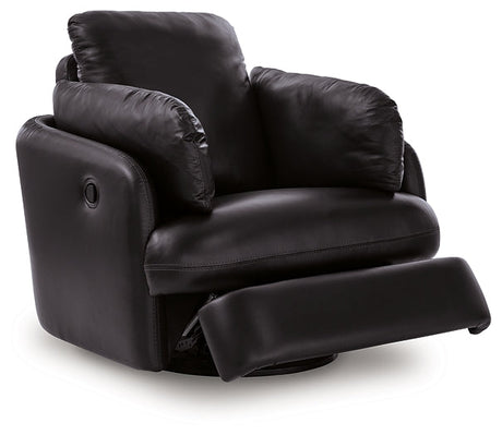 ModMax II Black Swivel Glider Recliner by Ashley at Eve Furniture