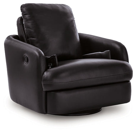 ModMax II Black Swivel Glider Recliner by Ashley at Eve Furniture