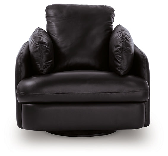 ModMax II Black Swivel Glider Recliner by Ashley at Eve Furniture