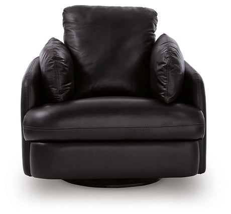 ModMax II Black Swivel Glider Recliner by Ashley at Eve Furniture