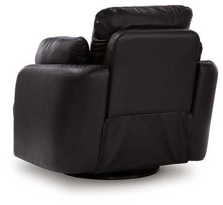 ModMax II Black Swivel Glider Recliner by Ashley at Eve Furniture