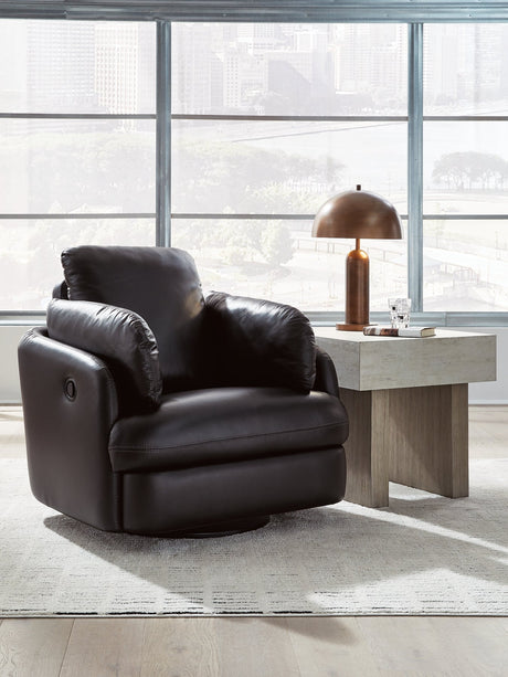 ModMax II Black Swivel Glider Recliner by Ashley at Eve Furniture