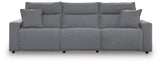 Modmax II Salt and Pepper 3-Piece Power Reclining Modular Sectional by Ashley at Eve Furniture