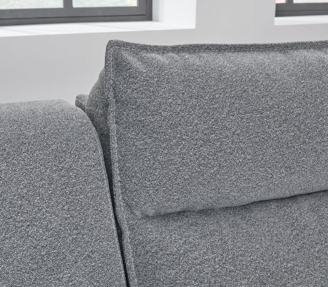 Modmax II Salt and Pepper 7-Piece Power Reclining Sectional with LAF Chaise by Ashley at Eve Furniture