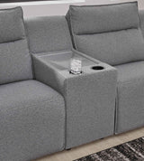 Modmax II Salt and Pepper Salt and Pepper 8-Piece Power Reclining Sectional with Console by Ashley at Eve Furniture