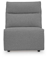 Modmax II Salt and Pepper Salt and Pepper 8-Piece Power Reclining Sectional with Console by Ashley at Eve Furniture