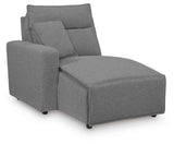 Modmax II Salt and Pepper Salt and Pepper 8-Piece Power Reclining Sectional with Console by Ashley at Eve Furniture
