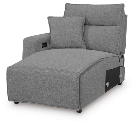 Modmax II Salt and Pepper Salt and Pepper 8-Piece Power Reclining Sectional with Console by Ashley at Eve Furniture