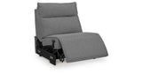 Modmax II Salt and Pepper Salt and Pepper 8-Piece Power Reclining Sectional with Console by Ashley at Eve Furniture