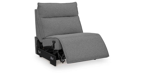 Modmax II Salt and Pepper Salt and Pepper 8-Piece Power Reclining Sectional with Console by Ashley at Eve Furniture