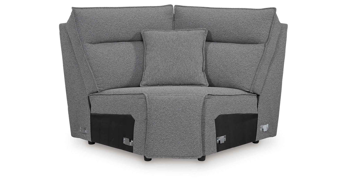 Modmax II Salt and Pepper Salt and Pepper 8-Piece Power Reclining Sectional with Console by Ashley at Eve Furniture