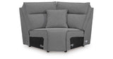 Modmax II Salt and Pepper Salt and Pepper 8-Piece Power Reclining Sectional with Console by Ashley at Eve Furniture
