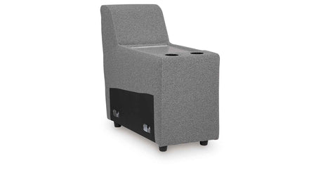 Modmax II Salt and Pepper Salt and Pepper 8-Piece Power Reclining Sectional with Console by Ashley at Eve Furniture
