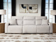 ModMax II Stone 3-Piece Power Reclining Sectional by Ashley at Eve Furniture