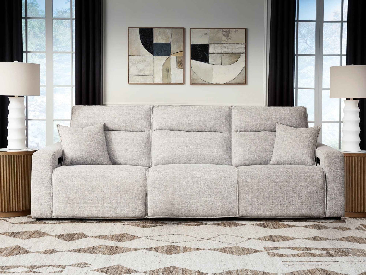 ModMax II Stone 3-Piece Power Reclining Sectional by Ashley at Eve Furniture