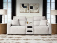 ModMax II Stone 3-Piece Power Reclining Sectional by Ashley at Eve Furniture