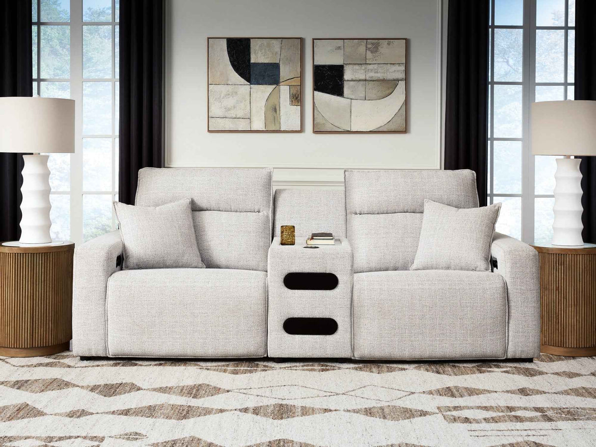 ModMax II Stone 3-Piece Power Reclining Sectional by Ashley at Eve Furniture