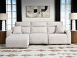 ModMax II Stone 3-Piece Reclining LAF Sofa Chaise by Ashley at Eve Furniture