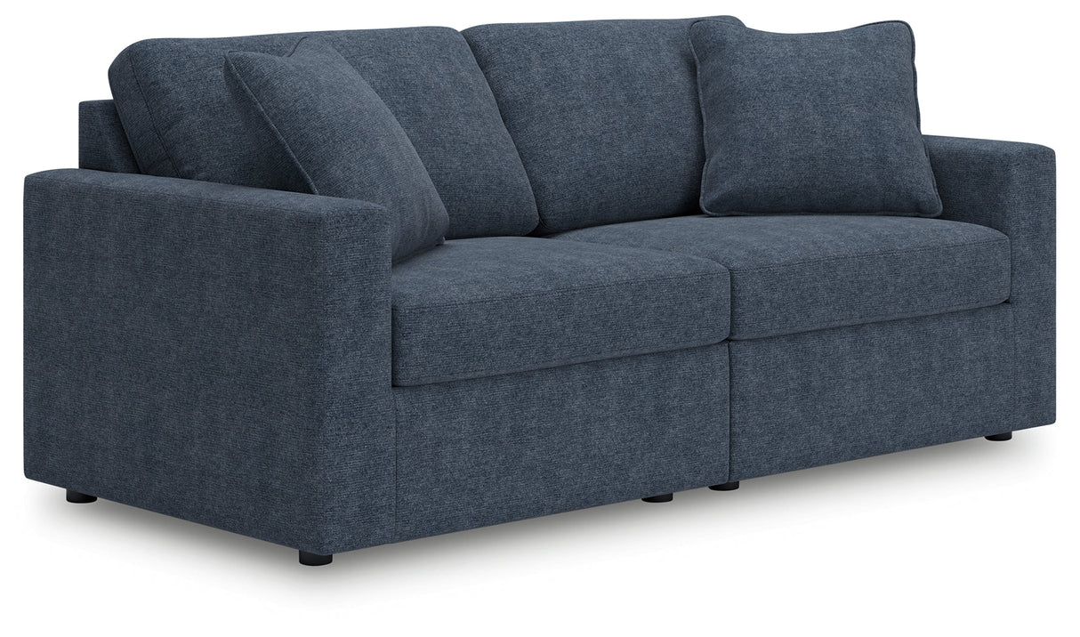 Modmax Ink 2-Piece Modular Next-Gen Nuvella™ Performance Fabric Loveseat by Ashley at Eve Furniture