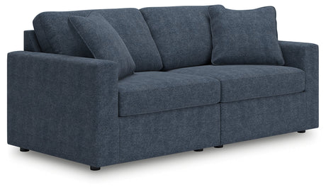 Modmax Ink 2-Piece Modular Next-Gen Nuvella™ Performance Fabric Loveseat by Ashley at Eve Furniture