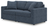 Modmax Ink 2-Piece Modular Next-Gen Nuvella™ Performance Fabric Loveseat by Ashley at Eve Furniture